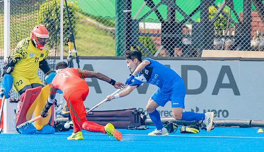 A Korean attack on Bangladesh's goal