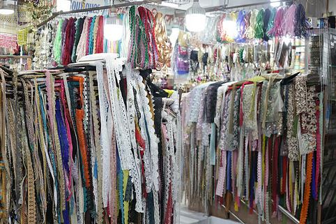 All lace comes from India and China Photo: Kabir Hossain