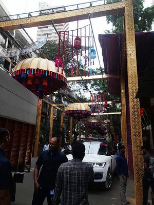 Photo of Ambani's Ganesh Puja Mandap: Author