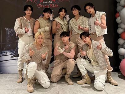 Stray Kids members. JYP Entertainment